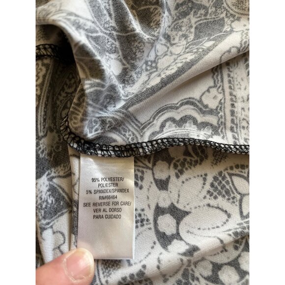 Sandra Darren black white sleeveless dress size 6 - Picture 4 of 7